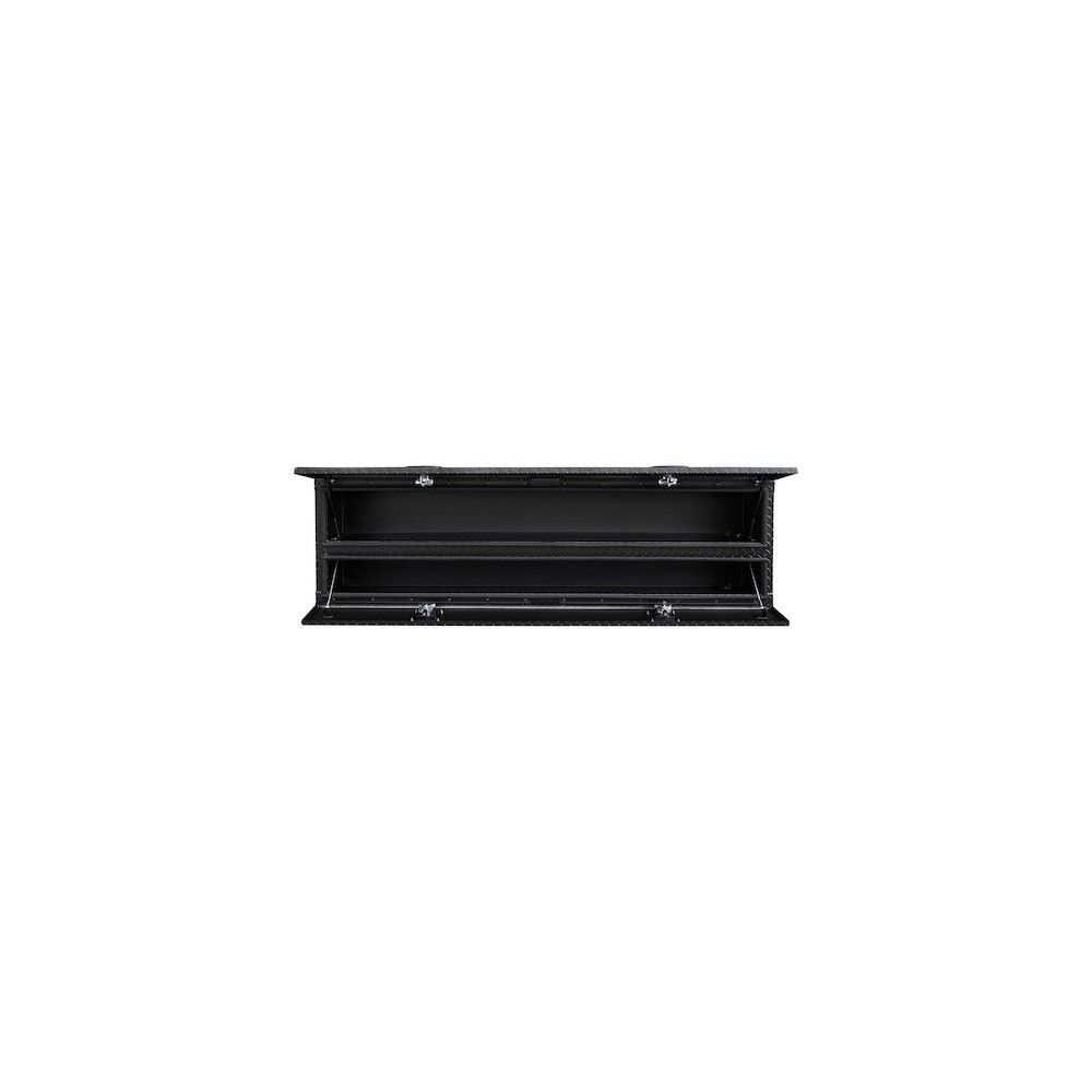Buyers Products Company 21x18x72 Inch Textured Matte Black Diamond Tread Aluminum Heavy-Duty Flatbed Contractor With Lower Door, large image number 9