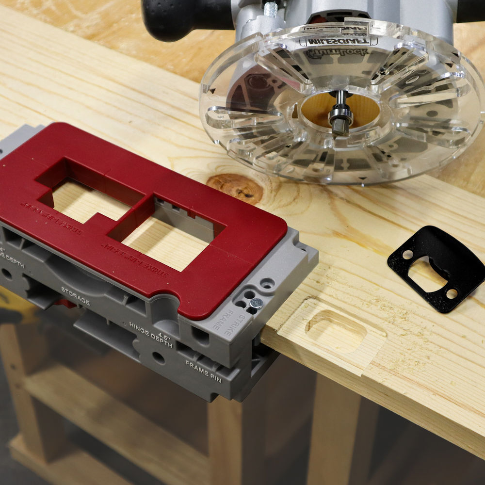 Milescraft HingeJigPLUS Self-Clamping Door and Hinge, Latch, and Strike Plate Jig, large image number 5