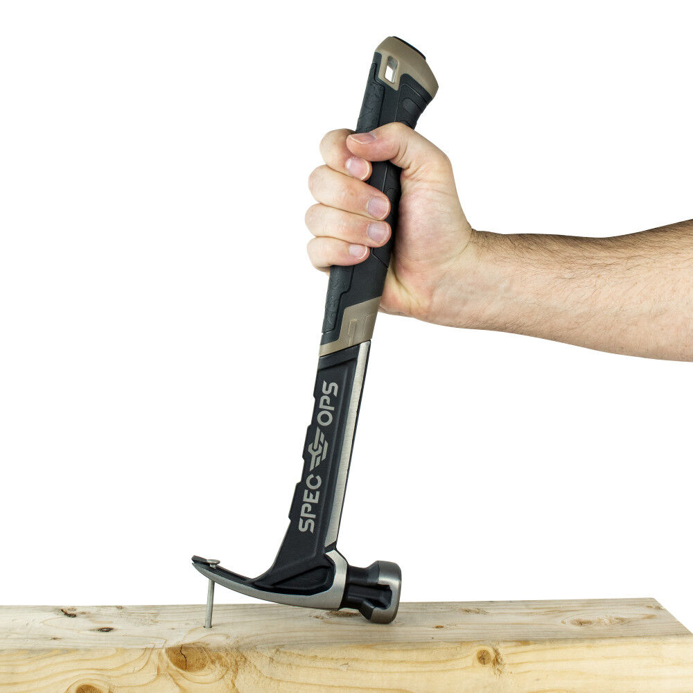 Spec Ops 20 oz Smooth Face Rip Claw Hammer with Steel Handle