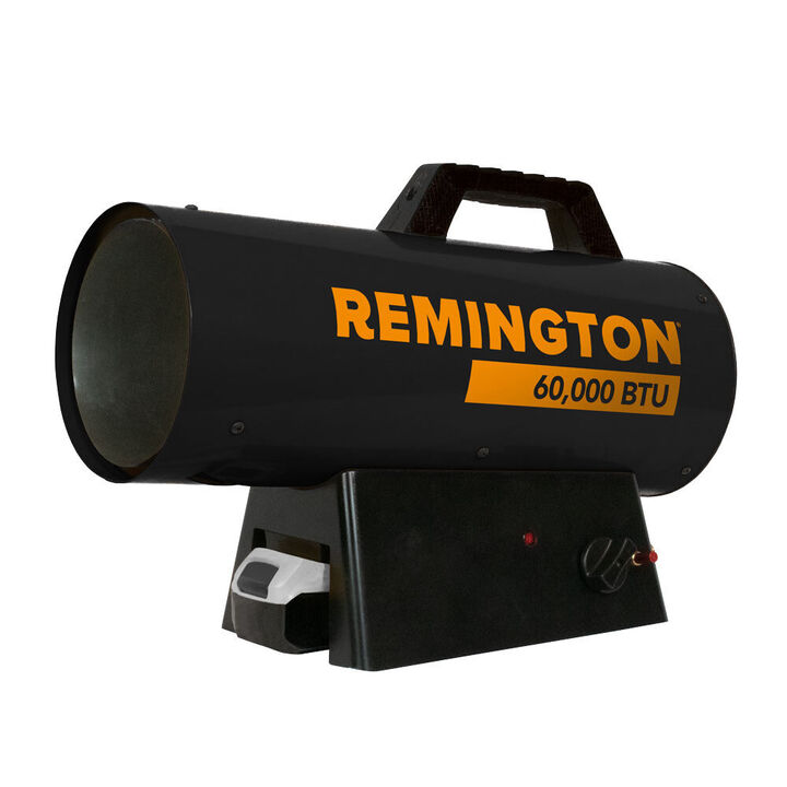 Remington 60000 BTU Battery Powered Liquid Propane Forced Air Heater with Variable Output