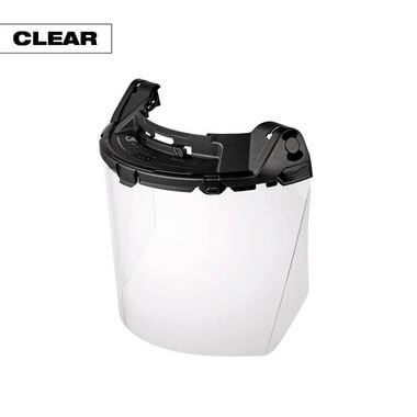 Milwaukee BOLT Task Full Face Shield - Clear Uncoated Lens (Compatible with BOLT Safety Helmets & BOLT Hard Hats)