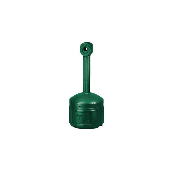 Justrite 4 Gallon Forest Green Plastic Outdoor Ashtray, large image number 1