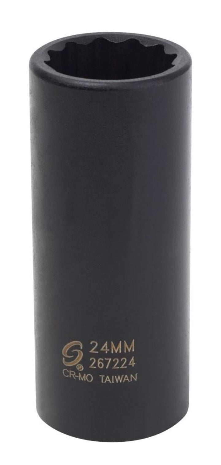 Sunex 1/2 Inch Drive 24mm 12 Point Deep Impact Socket, large image number 0