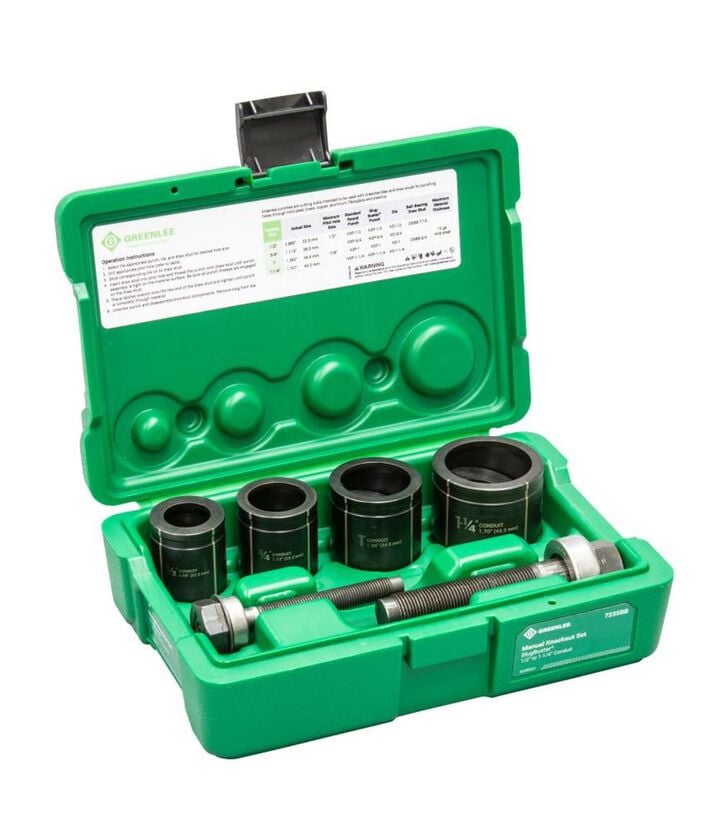 Greenlee Slug-Buster 1/2 - 1-1/4 Manual Knockout Set, large image number 1
