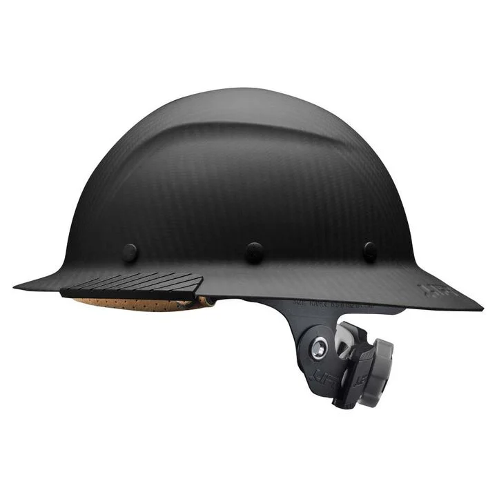 Lift Safety Hard Hat DAX Matte Black Carbon Fiber Full Brim