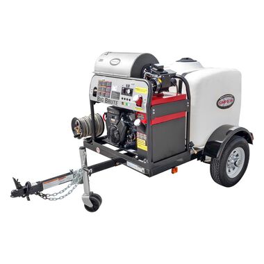 Simpson Hot Water Professional Gas Pressure Washer Trailer 4000 PSI