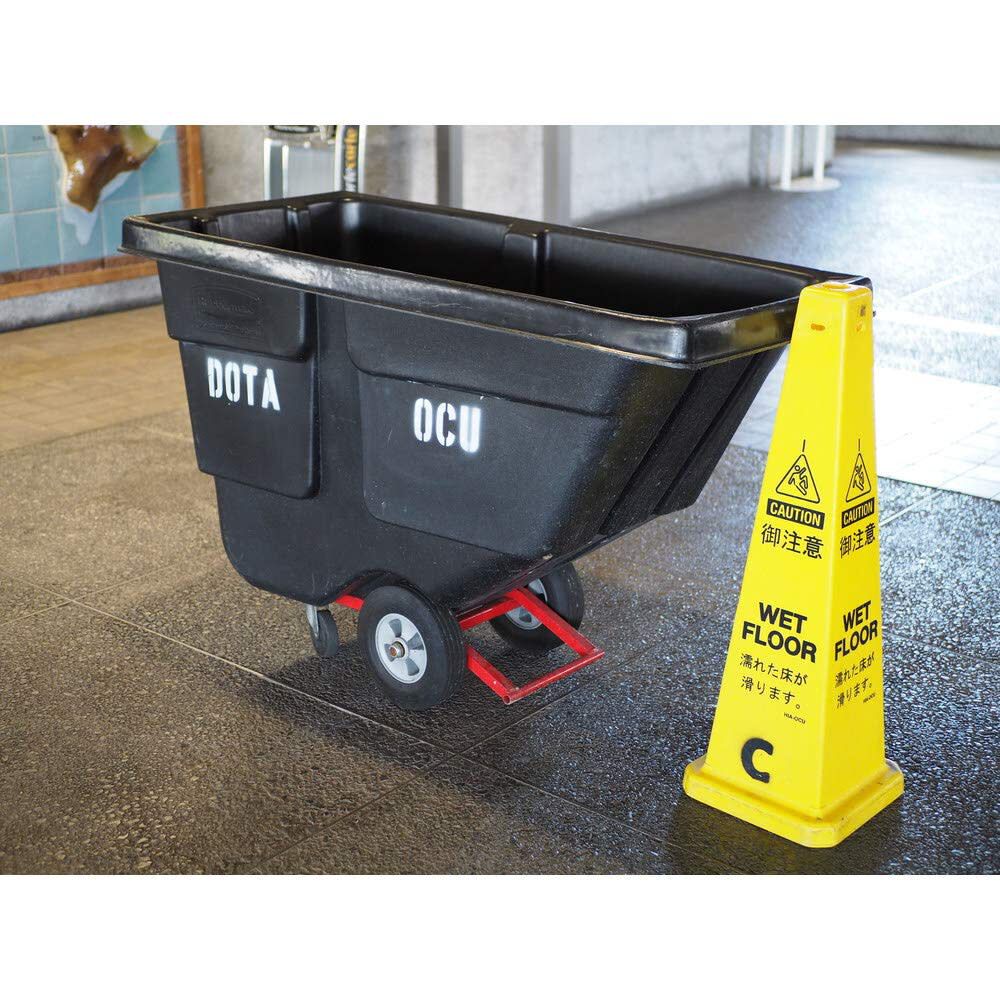 Rubbermaid BRUTE 1 Cu-Yd Plastic Black Heavy-Duty Tilt Truck, large image number 5