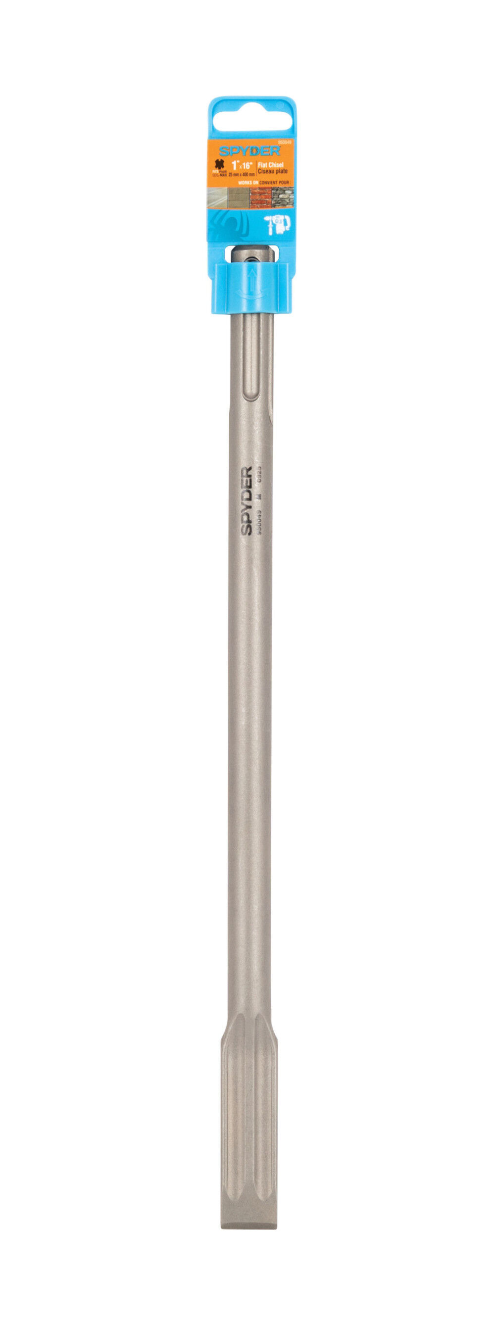 Spyder 1 Inch W x 16 Inch SDS-Max Fluted Flat Chisel Bit, large image number 10