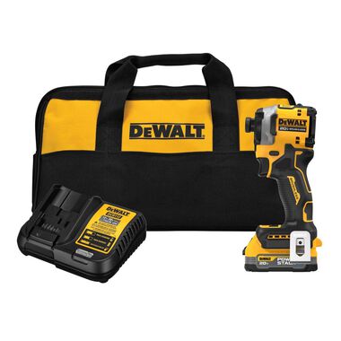 DEWALT ATOMIC Brushless Cordless 1/4in 3 Speed Impact Driver with POWERSTACK Compact Battery, large image number 1