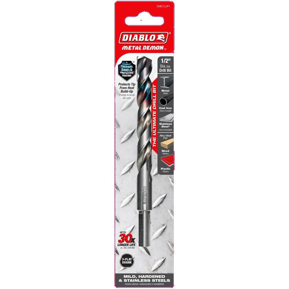 Diablo Tools 1/2 Inch Metal Demon Drill Bit for Mild, Hardened and Stainless, large image number 5