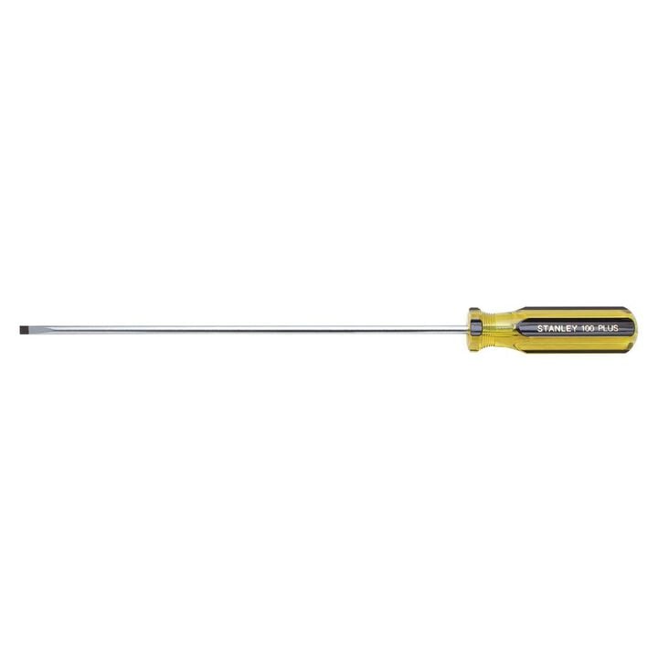 Stanley 3/16 Inch x 10 Inch 100 PLUS Cabinet Tip Screwdriver