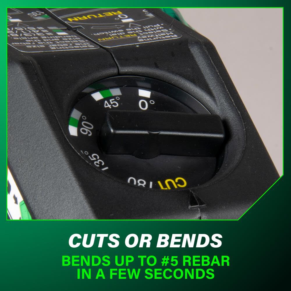 Metabo HPT 36V MultiVolt Portable Rebar Bender/Cutter Kit & 36V Multi Volt AC Adapter Bundle, large image number 8