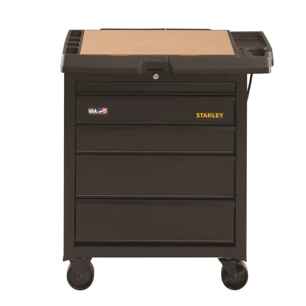 Stanley 31 in. W 100 Series 5-Drawer Mobile Workbench – STST23151BK