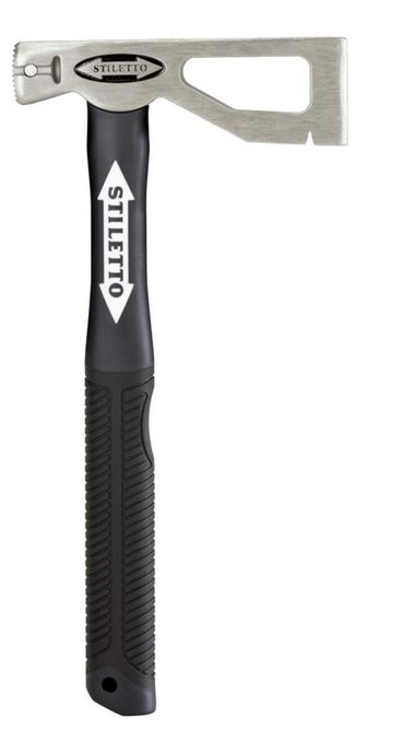 Stiletto 10 oz Titanium Lather's Hatchet with 13 in. Fiberglass Handle
