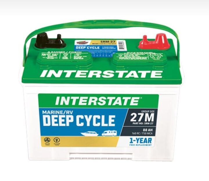 Interstate Batteries Marine RV Battery Deep Cycle 27M 88AH