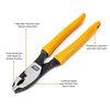 GEARWRENCH 6in Pitbull Dipped Handle Slip Joint Pliers, small