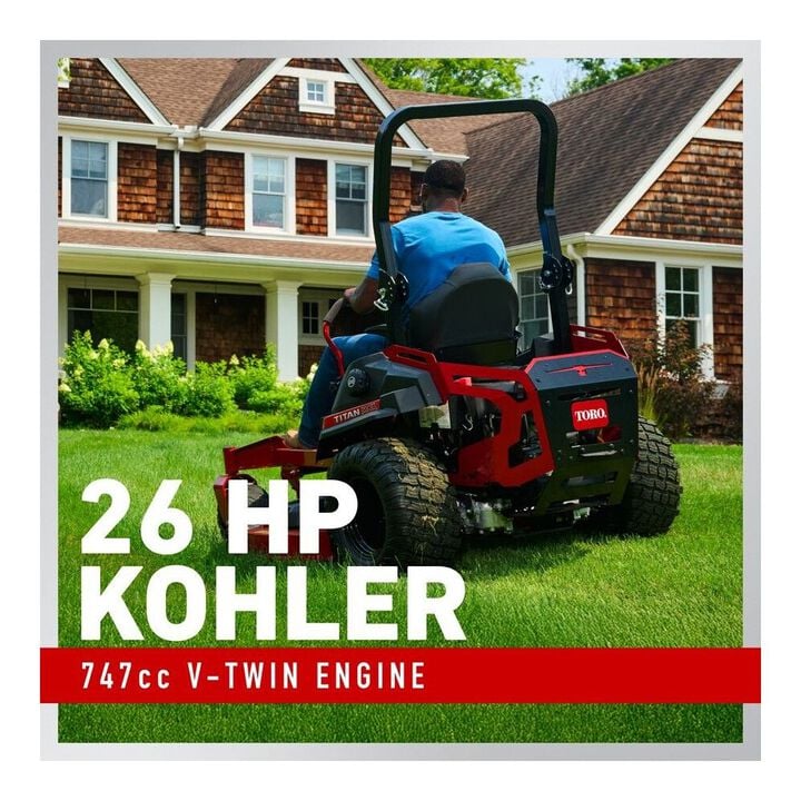 Toro TITAN MAX 60 Inch 26 HP Gas Zero-Turn Lawn Mower, large image number 3