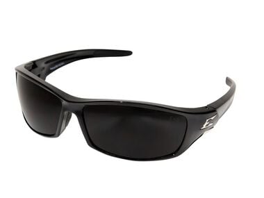 Edge Reclus Safety Glasses Black Frame Smoke Lens, large image number 0