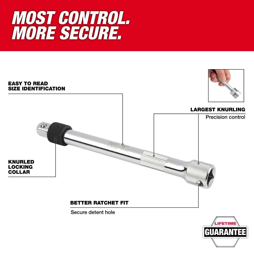 Milwaukee 1/2 Inch Drive 10 Inch Locking Extension, large image number 3