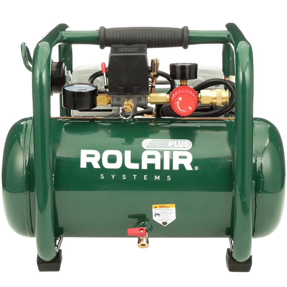 Rolair 1 HP - Ultra-Quiet (115V) 2.4CFM@90PSI 2.5 Gallon Oil Less Compressor, large image number 1