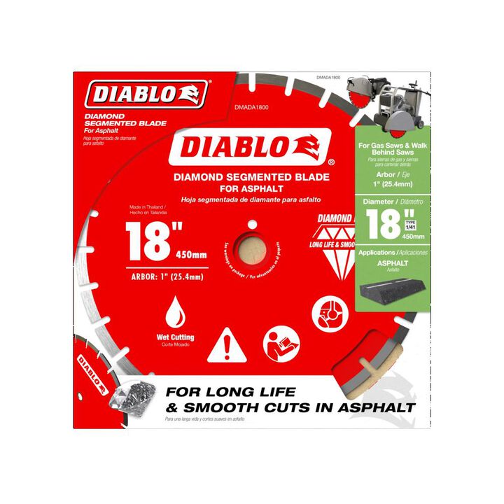 Diablo Tools 18 Inch Segmented Diamond Blade for Asphalt, large image number 2