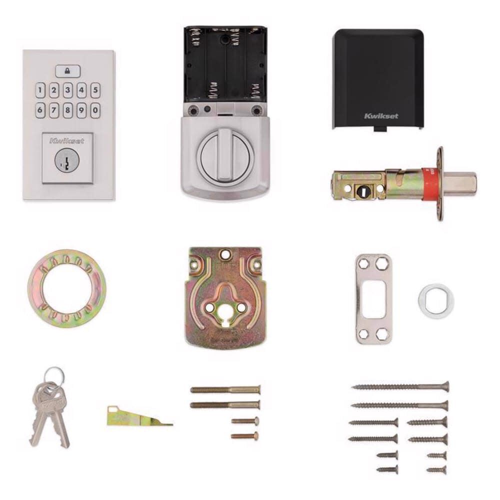 Kwikset 260 SmartCode Electronic Touch Pad Deadbolt Satin Nickel, large image number 2