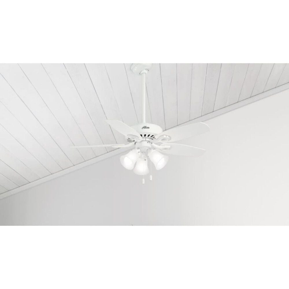 Hunter Fan Builder Ceiling Fan 42in LED Indoor Snow White, large image number 9