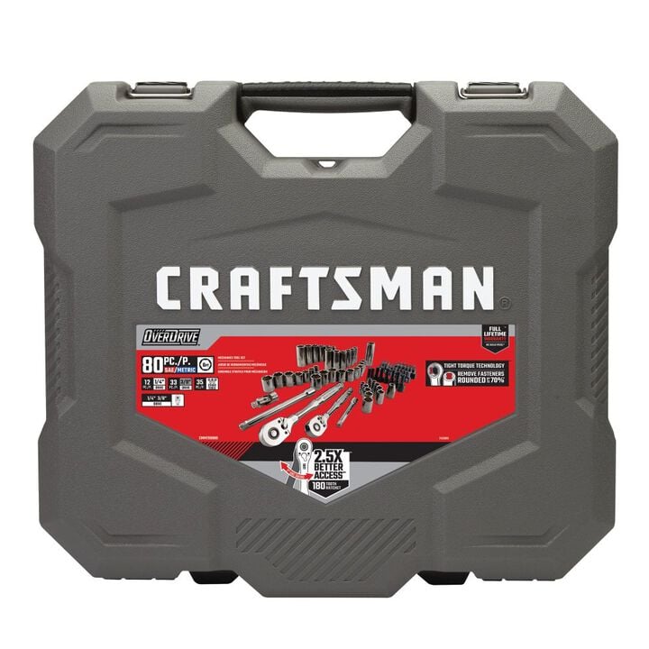 CRAFTSMAN OVERDRIVE Mechanics Tool Set, 80 Pieces, large image number 4