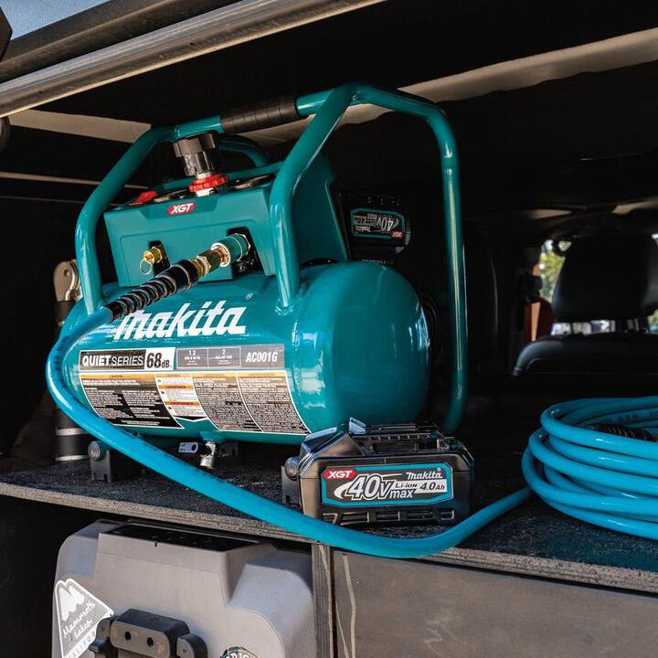 Makita 40V max XGT Brushless Cordless 2 Gallon Quiet Series Compressor Kit (4.0Ah), large image number 7