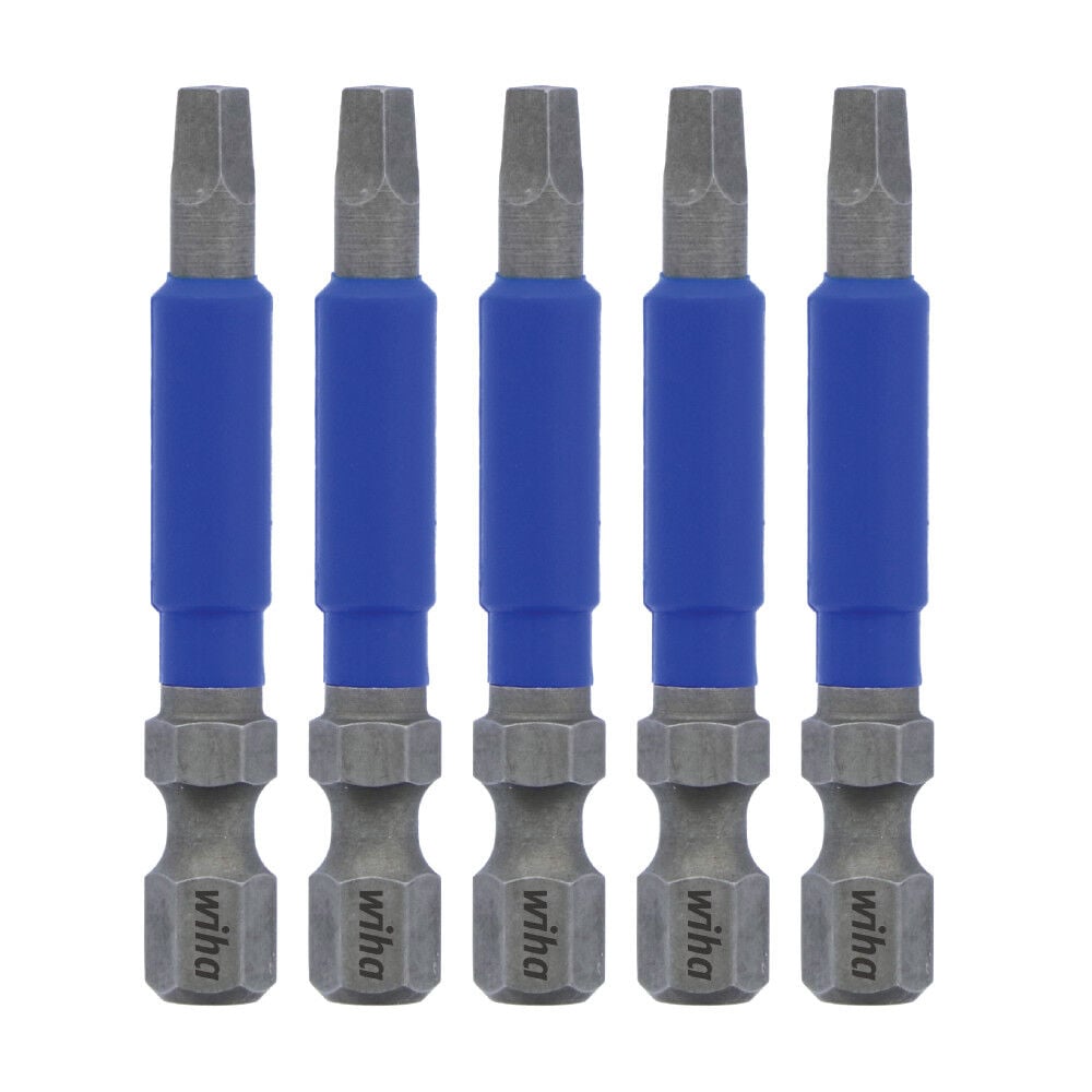 Wiha TerminatorBlue Impact Bit 2in Square #2 5pk, large image number 1
