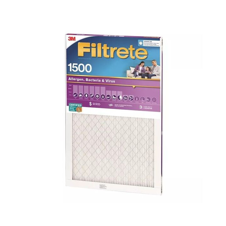 3M Filtrete 10 x 20 x 1-Inch 1500 MPR MERV 12 Allergen Defense Furnace Air Filter, large image number 2