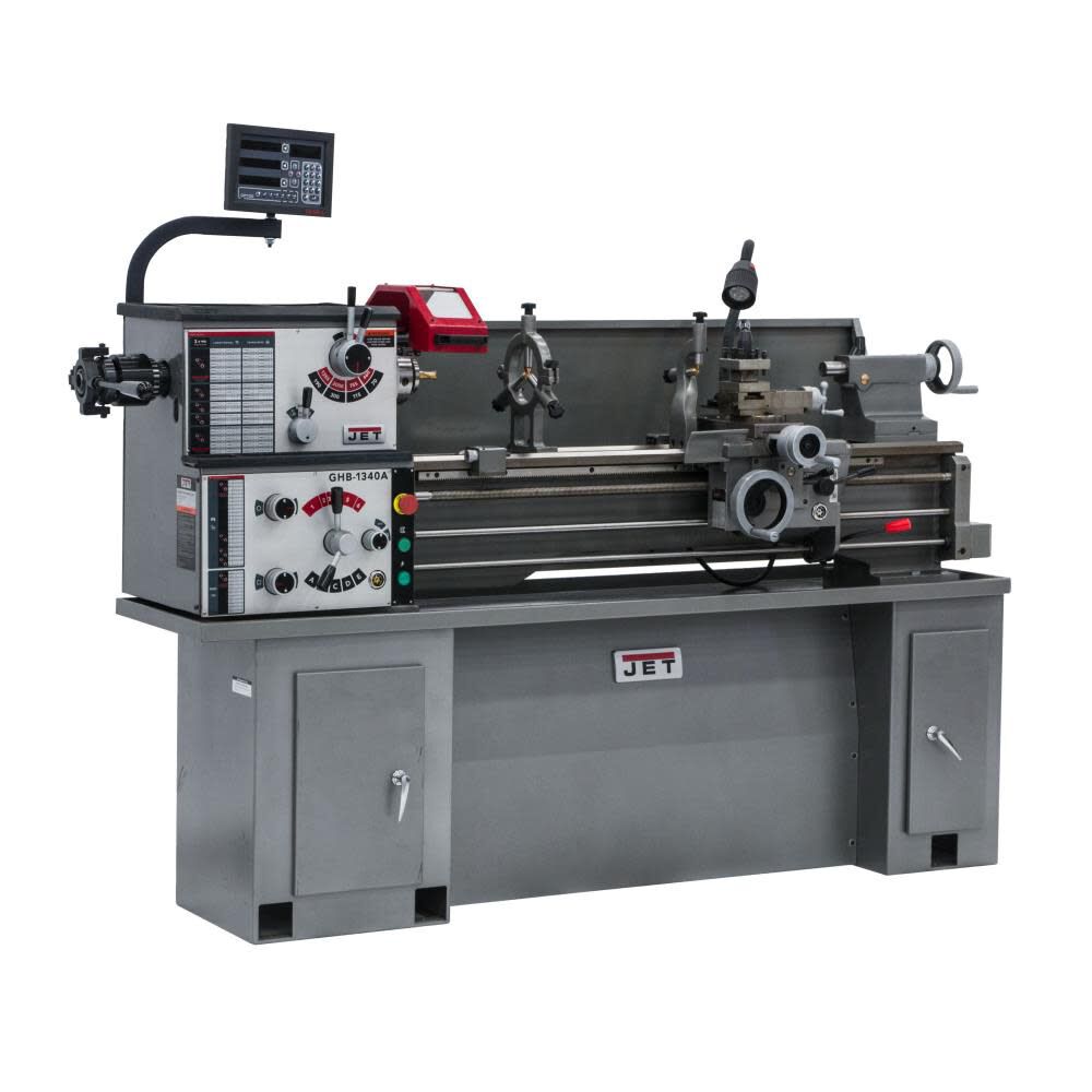 JET GHB-1340A Lathe with ACU-RITE 203 DRO and Taper Attachment, large image number 1