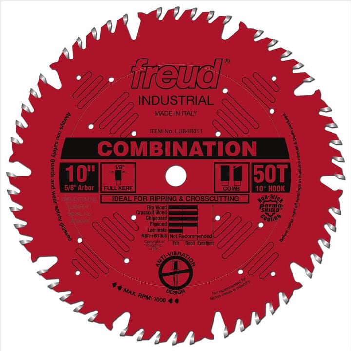 Freud 10in Combination Blade with Perma-SHIELD Coating
