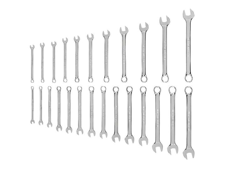 Tekton Combination Wrench Set, 25-Piece (1/4 -3/4 Inch, 6-19 mm)
