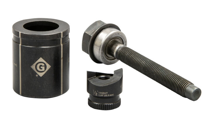 Greenlee 1/2 Inch Slug-BusterPunch,Die& Drawstud, large image number 1