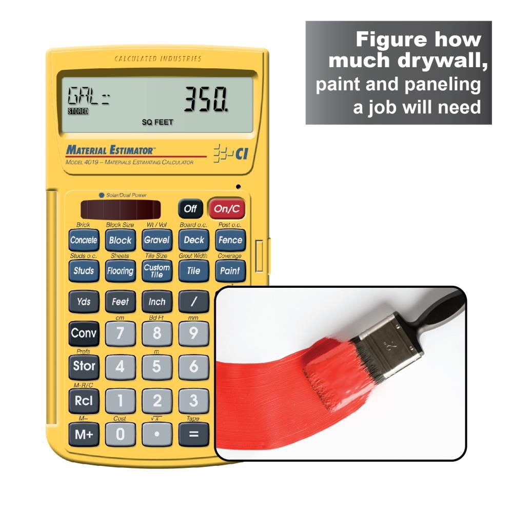 Calculated Industries Material Estimator Building Materials Estimating Calculator, large image number 8