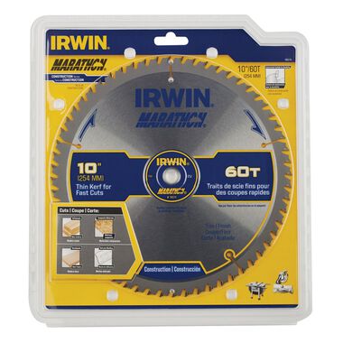 Irwin Tools Marathon Carbide Table / Miter Circular Blade 10in, large image number 3