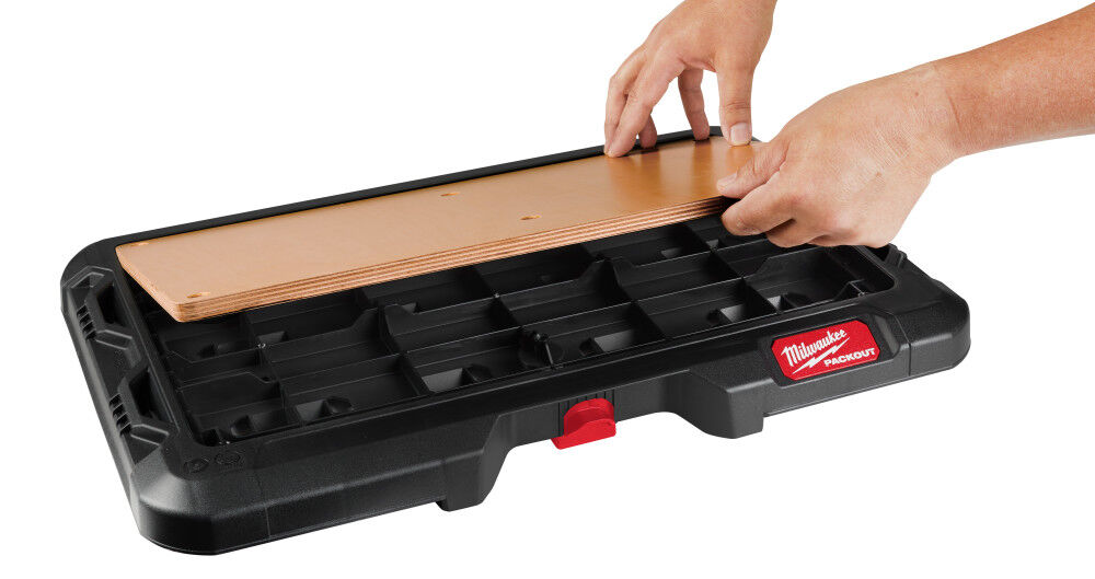Milwaukee packout wood deals top