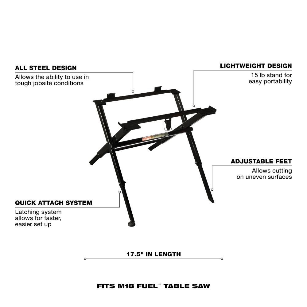 Milwaukee table cheap saw stand