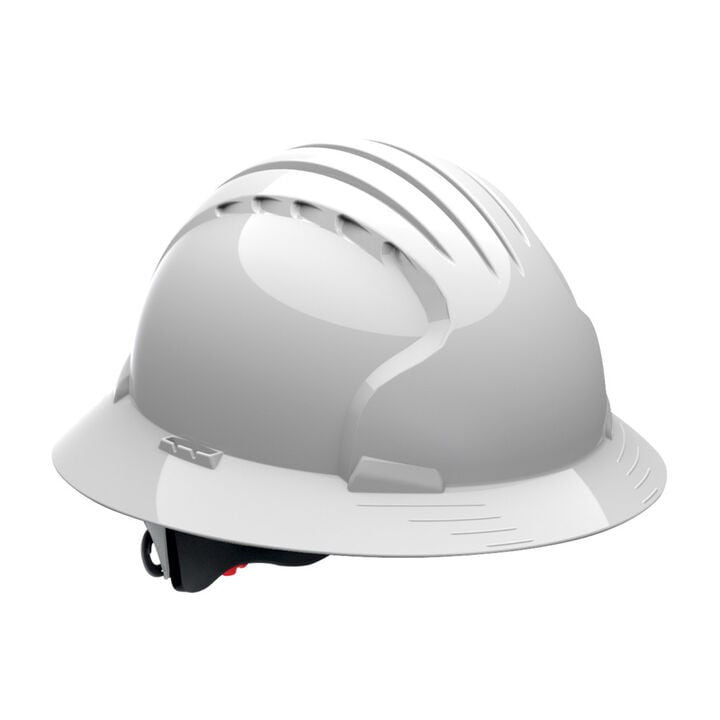 Protective Industrial Products Evolution Deluxe 6161 Hard Hat White Full Brim