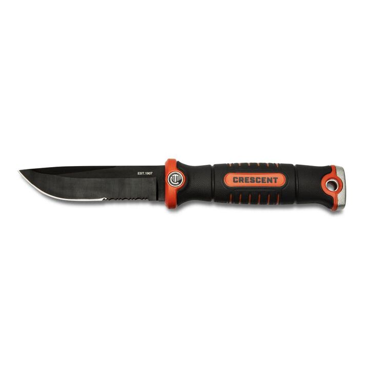 Crescent 4-1/2 Inch Fixed Blade Trade Knife with Sheath, large image number 1
