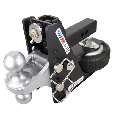 Shocker Hitch HD 20K Max Black 2in Receiver Hitch & Silver Combo Ball Mount with 2in & 2-5/16in Hitch Balls
