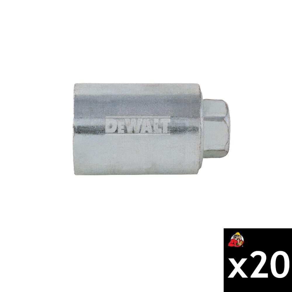 DEWALT 1/2 Inch-13 Push-In Thread Coupler for Threaded Rod 20 Pieces, large image number 1