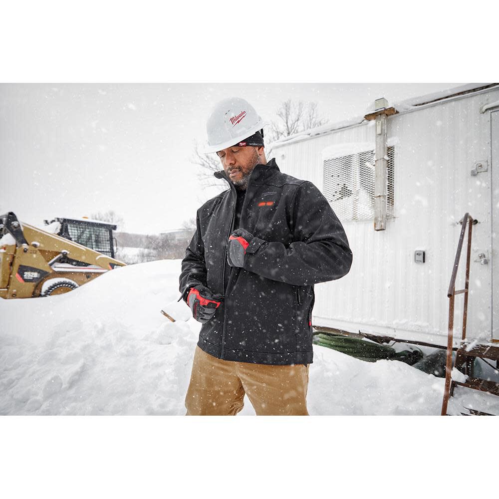 M12 HEATED TOUGHSHELL JACKET KIT 2X (BLACK) XL Milwaukee M12 Heated TOUGHSHELL Jacket | Tanner