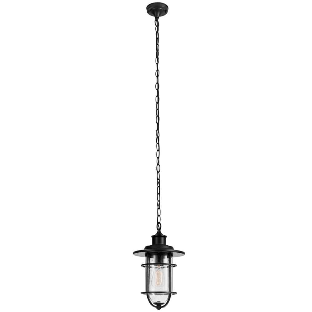 Globe Electric Vintage Turner Pendant Light Black 1 Light – 44310