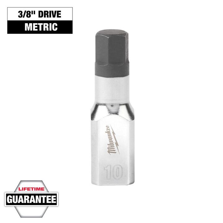 Milwaukee 3/8 Inch Drive 10mm Hex Bit Socket, large image number 10