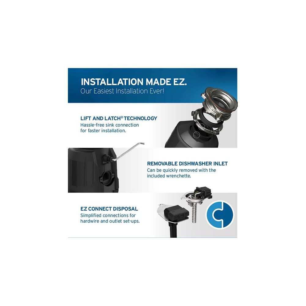 InSinkErator Power 1 HP Intermittent Continuous Feed Garbage Disposal, large image number 6