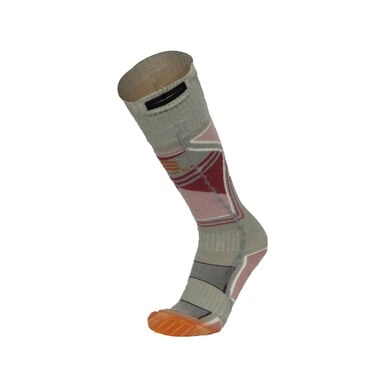 Mobile Warming Premium 2.0 Merino Heated Socks Womens 3.7V Grey and Pink Medium