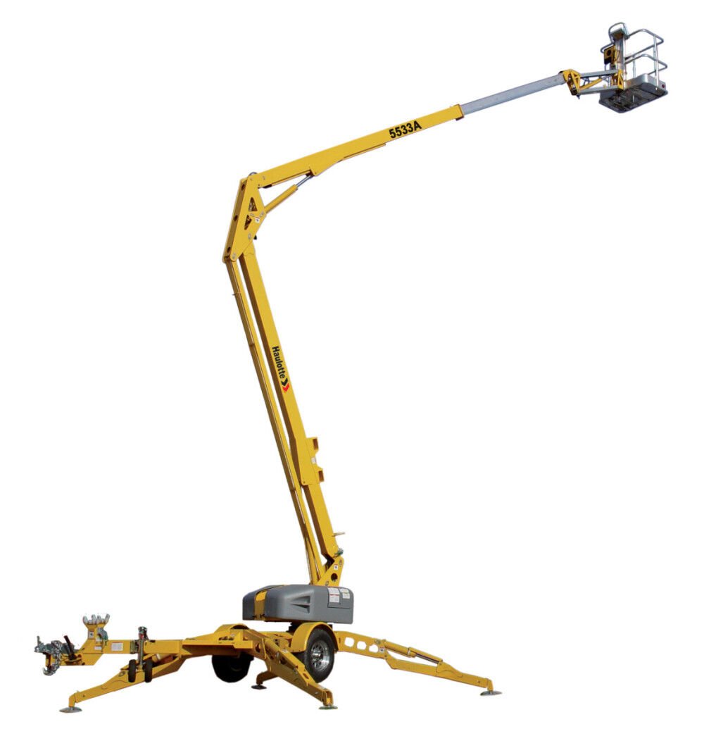 Haulotte 5533A Electric Articulating Towable Boom Lift 55 Haulotte 5533A Electric Articulating Towable Boom Lift 55