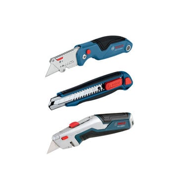 Bosch Utility Knife Set, 3 Pieces